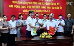 Phối hợp tuyên truyền giữa Báo Thanh Hóa, Đài Phát thanh và Truyền hình Thanh Hoá và huyện Triệu Sơn