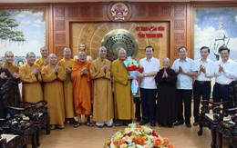 Chủ tịch UBND tỉnh tiếp xã giao Ban Trị sự Giáo hội Phật giáo tỉnh Thanh Hóa
