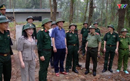 Bí thư Tỉnh ủy Đỗ Trọng Hưng kiểm tra công tác chuẩn bị diễn tập khu vực phòng thủ tỉnh Thanh Hóa