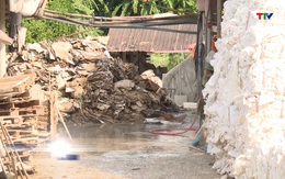 Nhiều sai phạm của cơ sở giặt bao bì tại xã Đại Lộc, Hậu Lộc