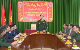 Đại tá Lê Văn Diện kiểm tra tình hình sản xuất và đời sống Nhân dân tại huyện Như Thanh trước tết Quý Mão