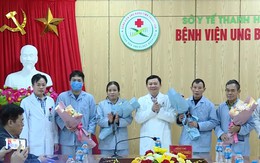 Hai bệnh nhân phẫu thuật cắt gan đầu tiên tại Bệnh viện Ung bướu Thanh Hóa xuất viện