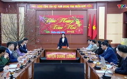 Trưởng Ban Dân vận Tỉnh ủy, Chủ tịch Ủy ban MTTQ tỉnh kiểm tra đời sống và sản xuất tại huyện Quảng Xương