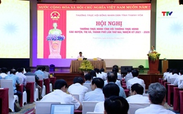 Thường trực Hội đồng nhân dân tỉnh Giao ban với Thường trực Hội đồng nhân dân các huyện, thị xã, thành phố