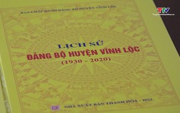 Vĩnh Lộc công bố sách lịch sử Đảng bộ huyện, giai đoạn 1930 – 2020