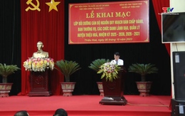 Huyện Thiệu Hoá khai giảng lớp bồi dưỡng cán bộ dự nguồn Ban Chấp hành Đảng bộ huyện