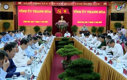 Thủ tướng Chính phủ Phạm Minh Chính làm việc với tỉnh Thanh Hóa về tình hình kinh tế - xã hội, quốc phòng - an ninh, công tác xây dựng Đảng và hệ thống chính trị