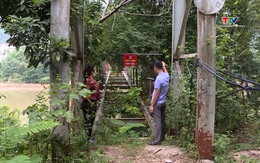 Thiếu kinh phí, 2 cầu treo hư hỏng trên địa bàn huyện Mường Lát chưa thể tháo dỡ