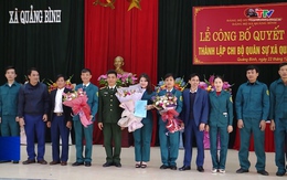 Công bố Quyết định thành lập Chi bộ Quân sự xã Quảng Bình, huyện Quảng Xương