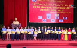 44 giải pháp đạt giải Hội thi Sáng tạo kỹ thuật Thanh Hoá lần thứ 13 năm 2022-2023 