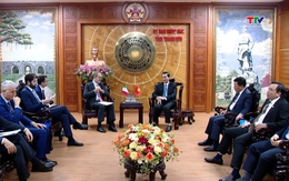 Chủ tịch UBND tỉnh Thanh Hóa tiếp xã giao Đại sứ Italia tại Việt Nam