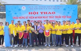 Bệnh viện Ung bướu tỉnh Thanh Hóa tổ chức hội thao chào mừng Ngày Thầy thuốc Việt Nam