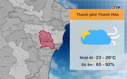 Video: Dự báo thời tiết khu vực tỉnh Thanh Hóa đêm 24/03, ngày 25/03/2023