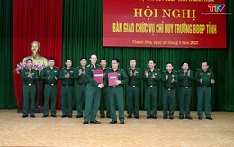 Bàn giao chức trách, nhiệm vụ Chỉ huy trưởng Bộ đội Biên phòng tỉnh Thanh Hoá
