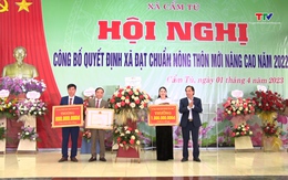 Xã Cẩm Tú, huyện Cẩm Thủy đạt chuẩn nông thôn mới nâng cao
