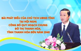 Bài phát biểu của Chủ tịch UBND tỉnh tại Hội nghị công bố quy hoạch chung đô thị Thanh Hóa, tỉnh Thanh Hóa đến năm 2040