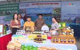 Các gian hàng OCOP Thanh Hóa sẵn sàng phục vụ khách du lịch