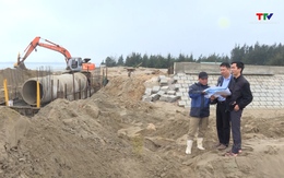 Đẩy nhanh tiến độ dự án kè biển xã Hoằng Phụ, huyện Hoằng Hóa