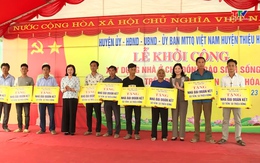 Huyện Thiệu Hóa khởi công xây dựng nhà ở cho đồng bào sinh sống trên sông