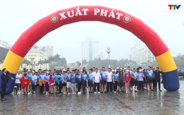 Hiệp hội Doanh nghiệp thành phố Thanh Hoá chạy bộ ủng hộ an sinh