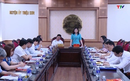 Hội nghị thông qua dự thảo Báo cáo kiểm tra công tác lãnh đạo, chỉ đạo thực hiện Nghị quyết số 25 của Ban Chấp hành Trung ương Đảng (khóa XI) tại huyện Triệu Sơn
