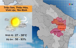 Video: Dự báo thời tiết khu vực tỉnh Thanh Hóa đêm 21/5, ngày 22/5/2023