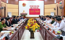 Đoàn cán bộ cấp cao của nước Cộng hoà dân chủ Nhân dân Lào thăm và làm việc tại tỉnh Thanh Hoá