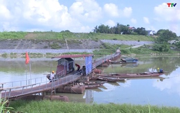Huyện Thọ Xuân tăng cường đảm bảo an toàn tại các cầu phao