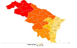 Ngày 6/5: khu vực vùng núi Thanh Hóa có nơi trên 41 độ C