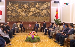 Thủ tướng Chính phủ Phạm Minh Chính gặp gỡ Chủ tịch liên minh Nghị sỹ hữu nghị Nhật Bản - Việt Nam tại Thanh Hoá