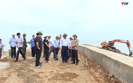 Kiểm tra công tác chuẩn bị phòng chống thiên tai tại huyện Hoằng Hóa