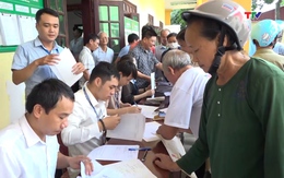 Huyện Vĩnh Lộc tổ chức "Ngày thứ 7 tình nguyện" giúp người dân giải quyết thủ tục hành chính