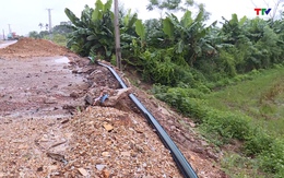 Huyện Đông Sơn: Thi công đường ảnh hưởng đến hệ thống cấp nước
