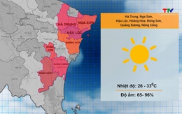 Video: Dự báo thời tiết khu vực tỉnh Thanh Hóa đêm 05/06, ngày 06/06/2023