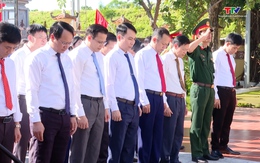 Dâng hương kỉ niệm 93 năm ngày thành lập Đảng bộ huyện Thiệu Hóa