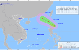 Vùng áp thấp đã mạnh lên thành áp thấp nhiệt đới tiến gần Biển Đông