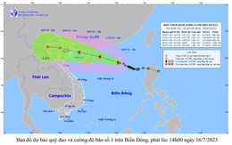 Cập nhật tin bão trên biển Đông (cơn bão số 1)