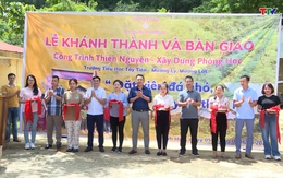 Khánh thành phòng học tại điểm trường tiểu học Tây Tiến, bản Trung Thắng xã Mường Lý, huyện Mường Lát