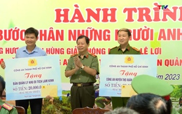 Công an tỉnh Thanh Hóa và Công an thành phố Hồ Chí Minh trao quà tại huyện Thọ Xuân và huyện Triệu Sơn