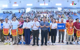 Huyện Hậu Lộc khai mạc giải Bóng chuyền, Cầu lông và Bóng bàn năm 2023