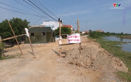 Đê tả sông Càn, huyện Nga Sơn tiếp tục sạt lở nghiêm trọng đe dọa cuộc sống của người dân