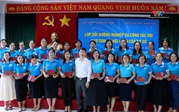 Hội Liên hiệp Phụ nữ tỉnh Thanh Hóa bế giảng lớp bồi dưỡng cơ bản nghiệp vụ công tác hội