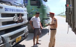 Cảnh sát giao thông Thanh Hoá: lập biên bản 282 xe khách và xe container vi phạm giao thông sau 10 ngày ra quân