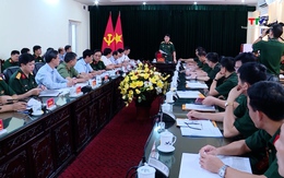 Đại tướng Lương Cường, Uỷ viên Bộ Chính trị, Chủ nhiệm Tổng cục Chính trị Quân đội nhân dân Việt Nam thăm, làm việc tại Thanh Hóa