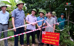 Phó Chủ tịch UBND tỉnh Lê Đức Giang kiểm tra và chỉ đạo khắc phục mưa lũ tại các huyện Thạch Thành và huyện Hoằng Hoá