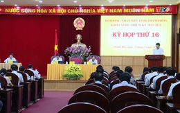 Kỳ họp thứ 16 Hội đồng Nhân dân tỉnh khóa XVIII