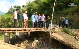 Phó Chủ tịch UBND tỉnh Lê Đức Giang kiểm tra một số công trình trọng điểm phòng, chống thiên tai tại các huyện Quan Hóa, Mường Lát