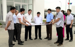 Đồng chí Phó Bí thư Thường trực Tỉnh uỷ kiểm tra tình hình triển khai các dự án tại huyện Hoằng Hoá