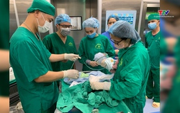 Bệnh viện Đa khoa tỉnh Thanh Hoá thực hiện thành công
ca phẫu thuật kép