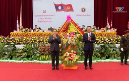 Đoàn đại biểu tỉnh Thanh Hóa dự lễ kỷ niệm 75 năm ngày thành lập Quân đội Nhân dân Lào